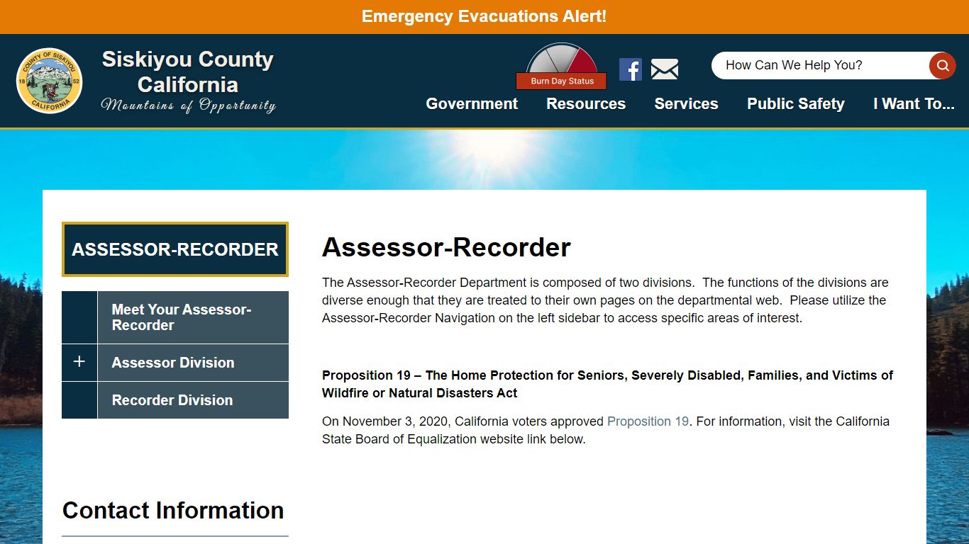 Assessor-Recorder | Siskiyou County California